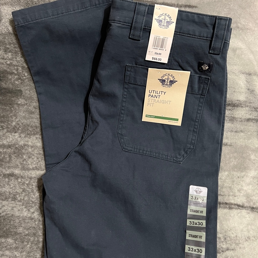 Dockers Utility Straight Fit Pants - Dark Blue